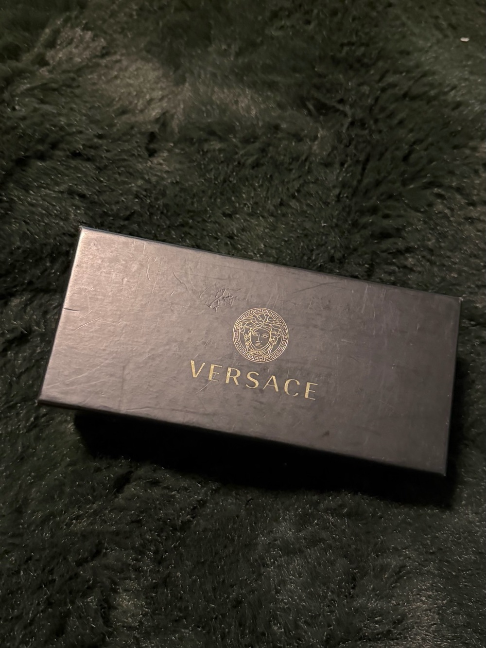Versace Black Sunglasses Box with Gold Logo
